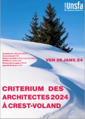 [4ème édition le Vendredi 26 Janvier 2024 à Crest-Voland (73)]