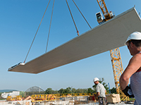 ThermoPrédalle® BA livrée prête à poser dans l’ordre d’avancement du chantier.