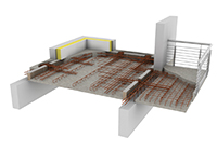 Système de plancher préfabriqué à rupteurs thermiques intégrés
