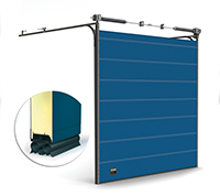 Avec ses 82 mm d’isolation, et ses doubles joints multi-lèvres, la porte sectionnelle OH1082P offre une isolation inédite