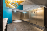 Cabines WC classiccell inox structuré platine