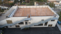 Gestion des eaux pluviales avec la solution Rooftop Duo™ pour le toit du gymnase du collège Emmanuel d’Alzon, situé à Saint-Médard-en-Jalles
